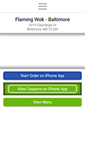 Mobile Screenshot of flamingwokbaltimore.com